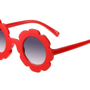 K018GR - Kids Flower Sunglasses for Girls - Image 3