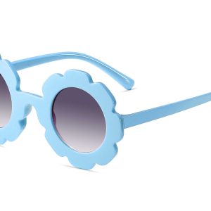 K018GR - Kids Flower Sunglasses for Girls - Image 7