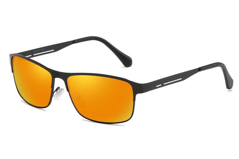 P481RV - Men's Slim Framed Metal Sunglasses - Image 7