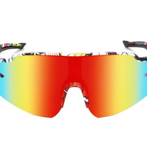 K030TRV - Kids Comic Sport Shield Sunglasses for Boys & Girls - Image 2