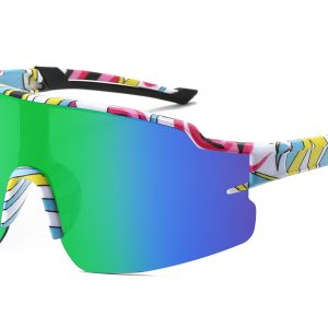 K030TRV - Kids Comic Sport Shield Sunglasses for Boys & Girls - Image 5