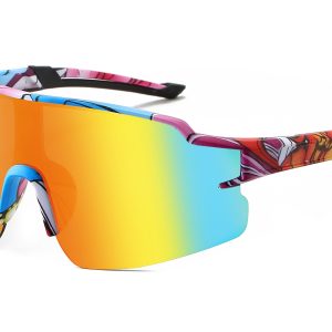 K030TRV - Kids Comic Sport Shield Sunglasses for Boys & Girls - Image 9