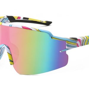 K030TRV - Kids Comic Sport Shield Sunglasses for Boys & Girls - Image 11