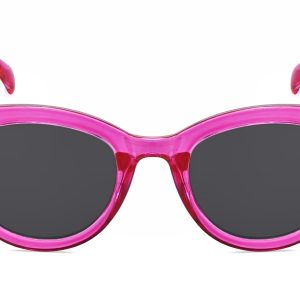 K035SD - Kids Neon Jello Sunglasses for Girls - Image 2