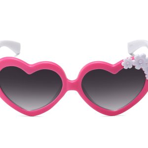 K038GR - Kids Heart-Shaped Sunglasses for Girls - Image 4