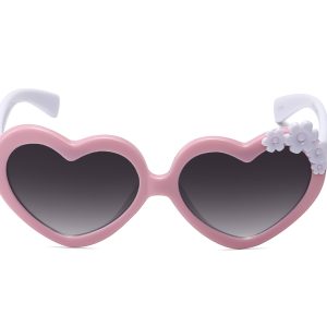 K038GR - Kids Heart-Shaped Sunglasses for Girls - Image 8
