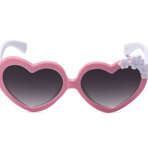 K038GR - Kids Heart-Shaped Sunglasses for Girls - Image 10