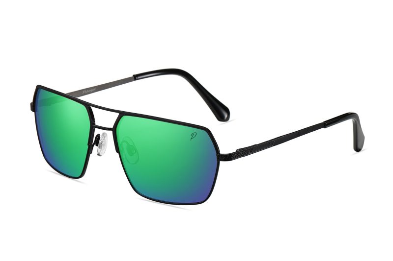 P493PRV - Rectangular Polarized Color Mirrored Sunglasses - Image 5