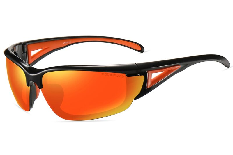 C414PRV - Polarized Color Mirrored Sport Sunglasses