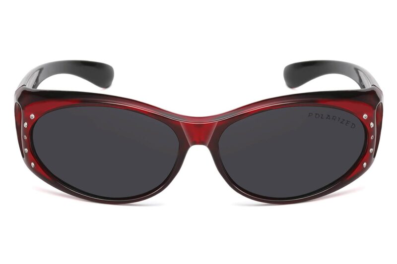 C466RP - Polarized Cover Overs Sunglasses w/ Rhinestone - Image 2