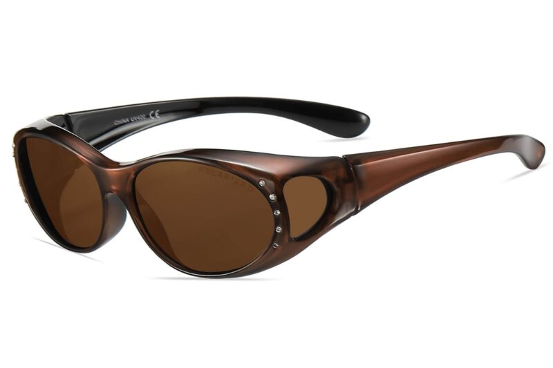 C466RP - Polarized Cover Overs Sunglasses w/ Rhinestone - Image 3