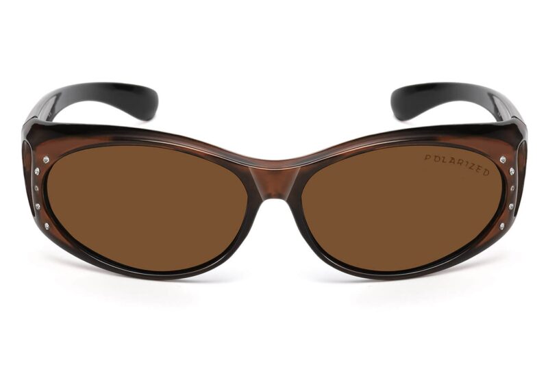 C466RP - Polarized Cover Overs Sunglasses w/ Rhinestone - Image 4