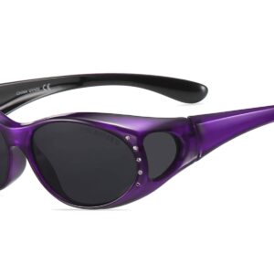 C466RP - Polarized Cover Overs Sunglasses w/ Rhinestone - Image 5