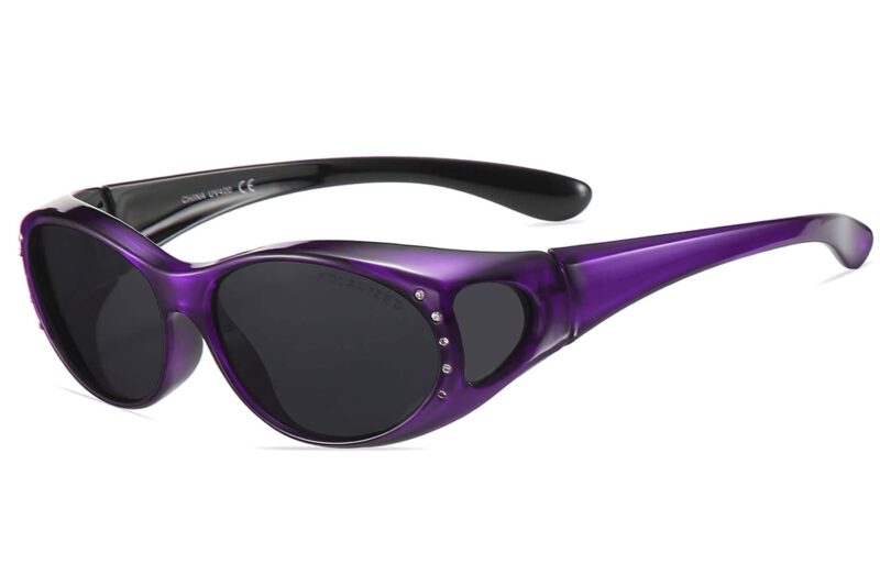 C466RP - Polarized Cover Overs Sunglasses w/ Rhinestone - Image 5