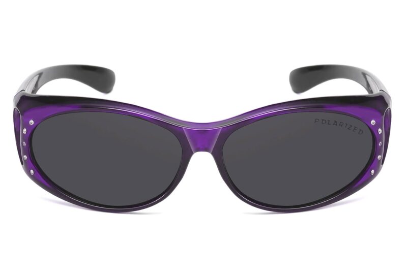 C466RP - Polarized Cover Overs Sunglasses w/ Rhinestone - Image 6