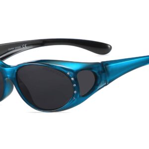 C466RP - Polarized Cover Overs Sunglasses w/ Rhinestone - Image 7