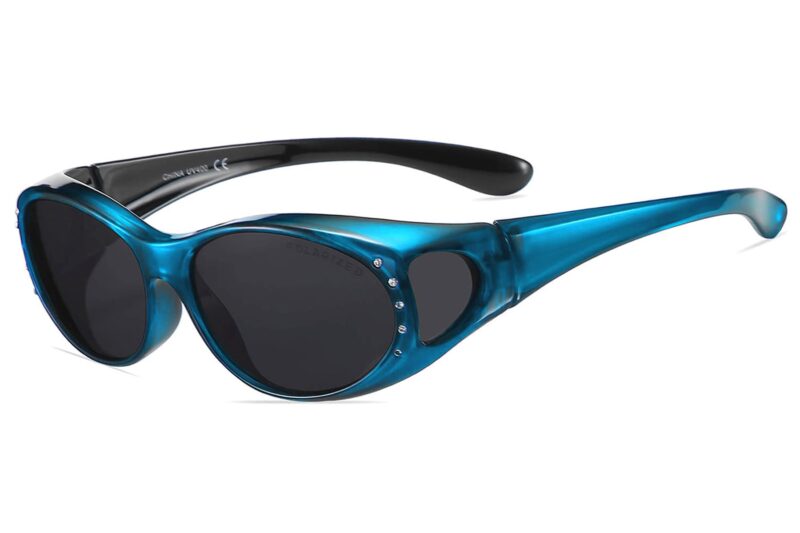 C466RP - Polarized Cover Overs Sunglasses w/ Rhinestone - Image 7