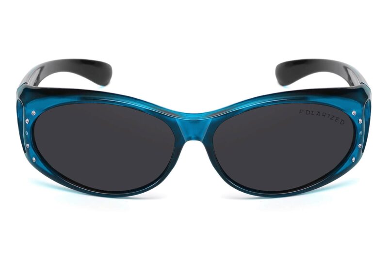 C466RP - Polarized Cover Overs Sunglasses w/ Rhinestone - Image 8