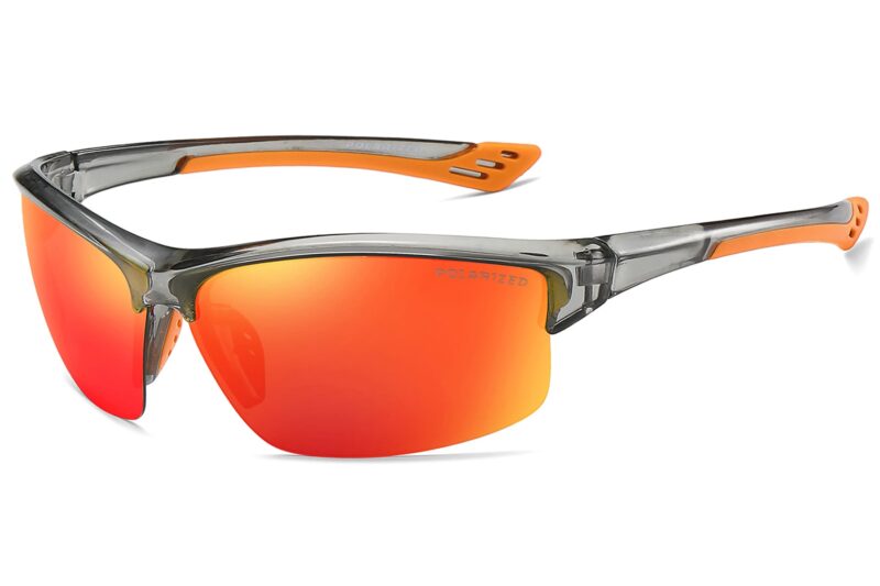 C486PRV - Polarized Color Mirrored Sport Sunglasses