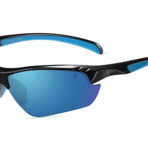 C529PRV - Polarized Color Mirrored Sport Sunglasses