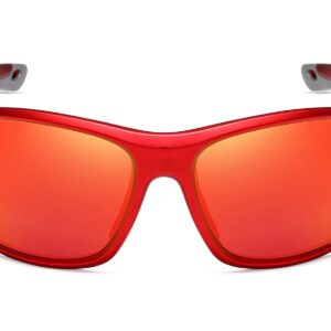 C542RV - Color Mirrored Sport Sunglasses - Image 2