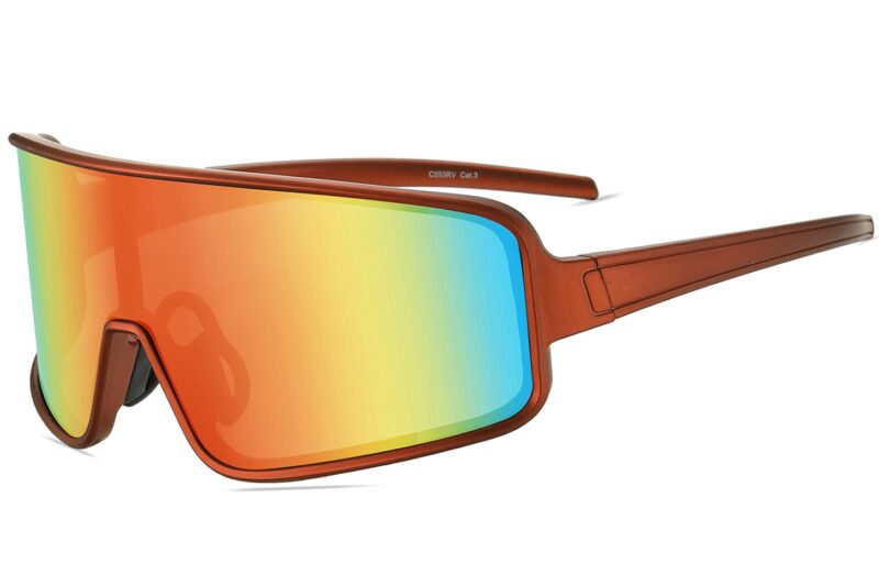 C553RV - Sport Shield Sunglasses w/ Premium Lens