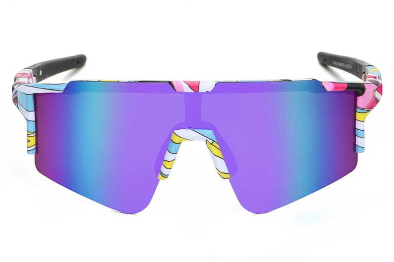 C564TRVX- Sport Shield Sunglasses w/ Premium Lens - Image 10