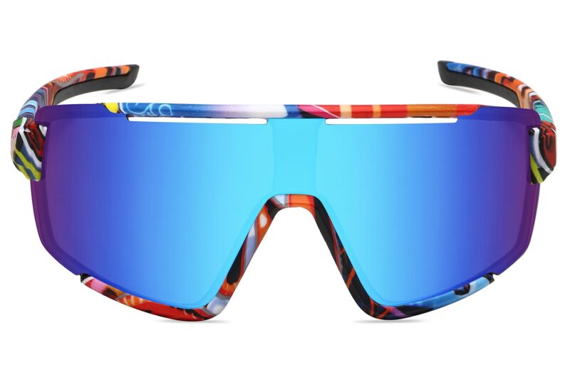 C577RV- Sport Shield Sunglasses w/ Premium Lens - Image 2