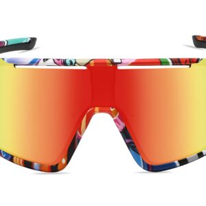 C577RV- Sport Shield Sunglasses w/ Premium Lens - Image 6