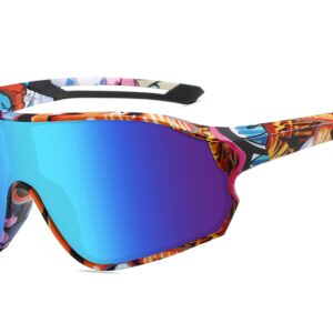 C579RV - Sport Shield Sunglasses w/ Premium Lens