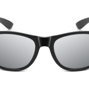 D263M - Classic Silver Mirrored Sunglasses - Image 2