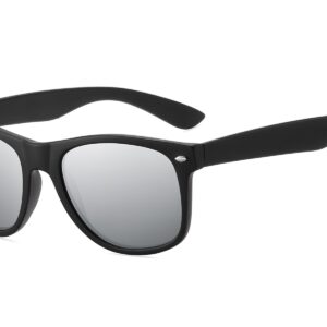 D263M - Classic Silver Mirrored Sunglasses - Image 3