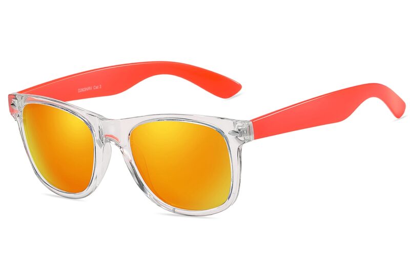 D263NRV - Classic Crystal/Neon Frame Sunglasses - Image 3