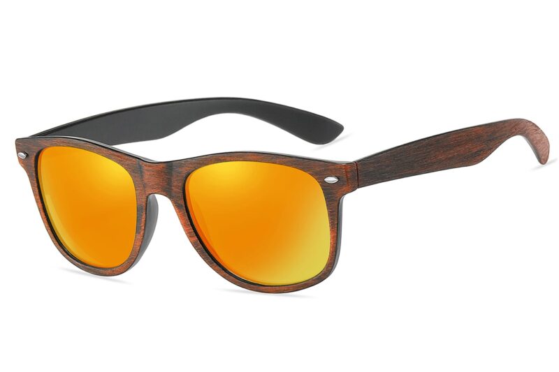 D263WRV - Classic Wood Print Sunglasses - Image 3