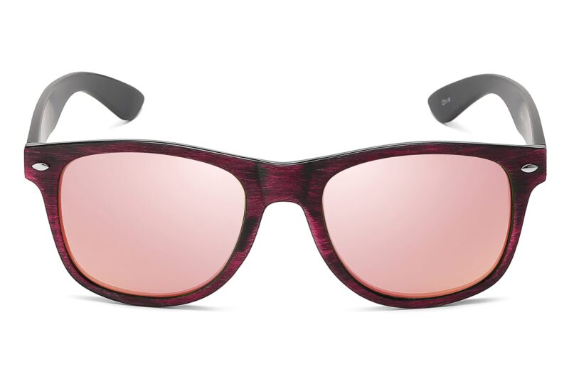 D263WRV - Classic Wood Print Sunglasses - Image 8