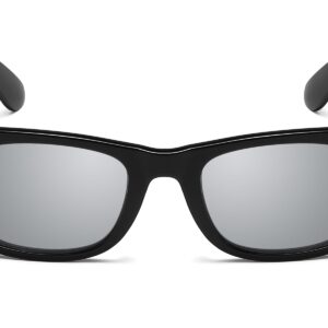 D264M - Classic Chic Silver Mirrored Sunglasses - Image 2