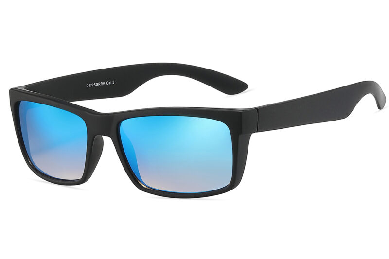 D472SGRRV - Satin Black Sunglasses w/ Premium Lens