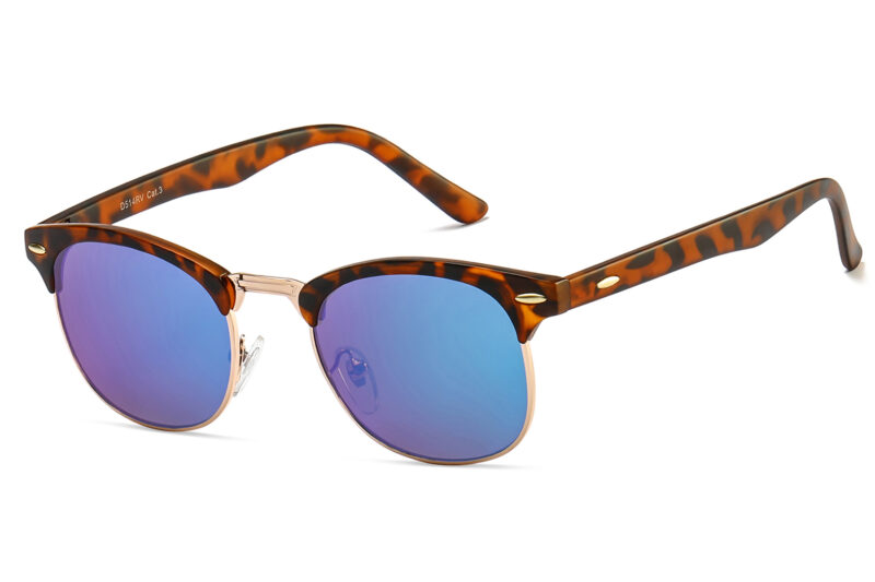 D514RV - Classic Color Mirrored Sunglasses - Image 5