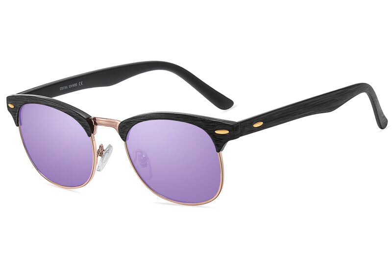 D514WRV - Classic Wood Print Sunglasses - Image 5