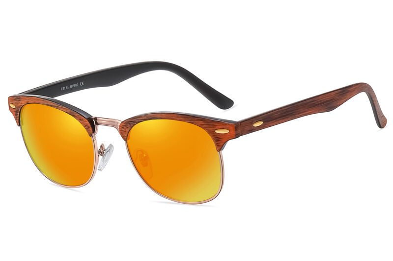 D514WRV - Classic Wood Print Sunglasses - Image 11