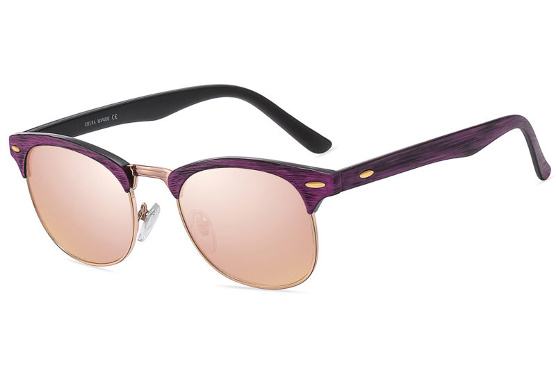 D514WRV - Classic Wood Print Sunglasses - Image 15