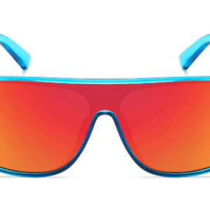 D701PRVX - Flat Top Shield Sunglasses w/ Premium Lens - Image 2