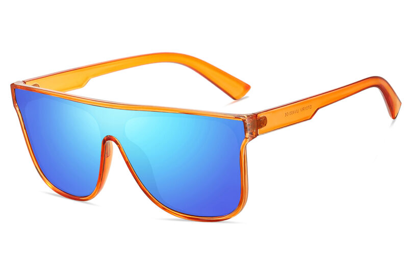 D701RVX - Flat Top Trendy Sunglasses w/ Premium Lens