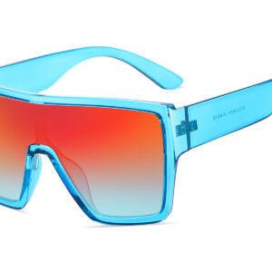 D702GRRV - Flat Top Trendy Sunglasses w/ Premium Lens