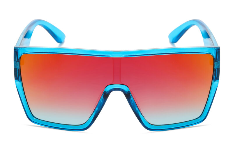 D702GRRV - Flat Top Trendy Sunglasses w/ Premium Lens - Image 2