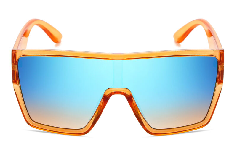 D702GRRV - Flat Top Trendy Sunglasses w/ Premium Lens - Image 4