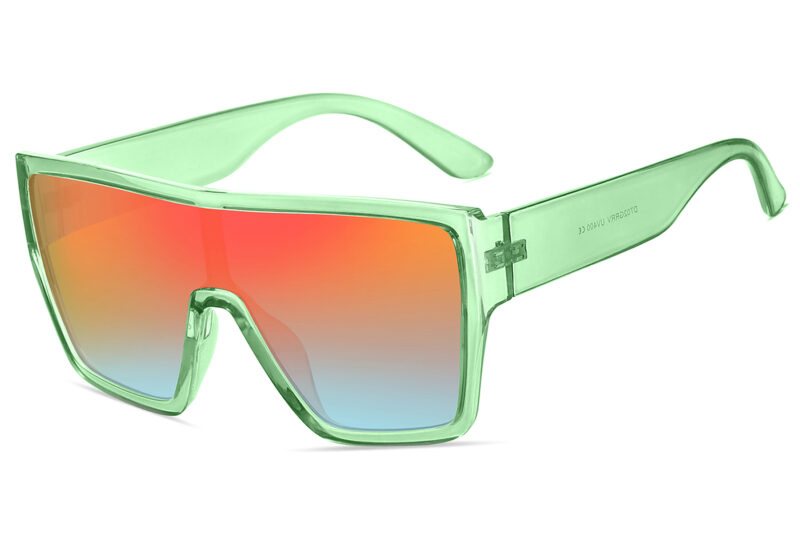 D702GRRV - Flat Top Trendy Sunglasses w/ Premium Lens - Image 5