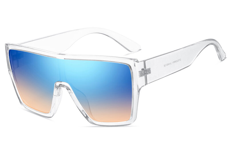 D702GRRV - Flat Top Trendy Sunglasses w/ Premium Lens - Image 7