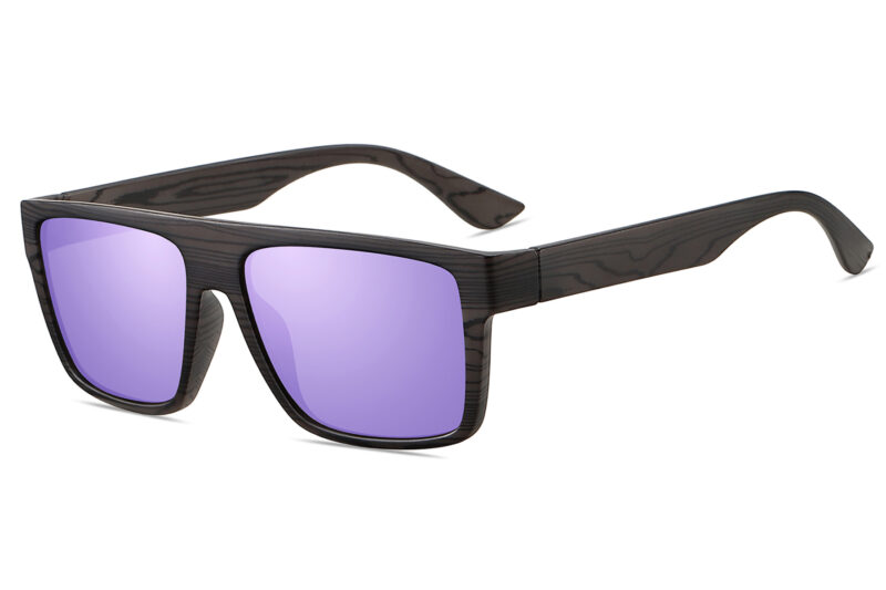 D711WRVX - Wood Print Sunglasses w/ Polarized Lens