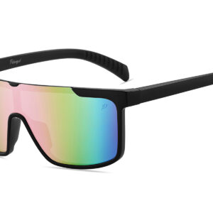 D713PRVX - Polarized Flat Top Shield Sunglasses w/ Premium Lens